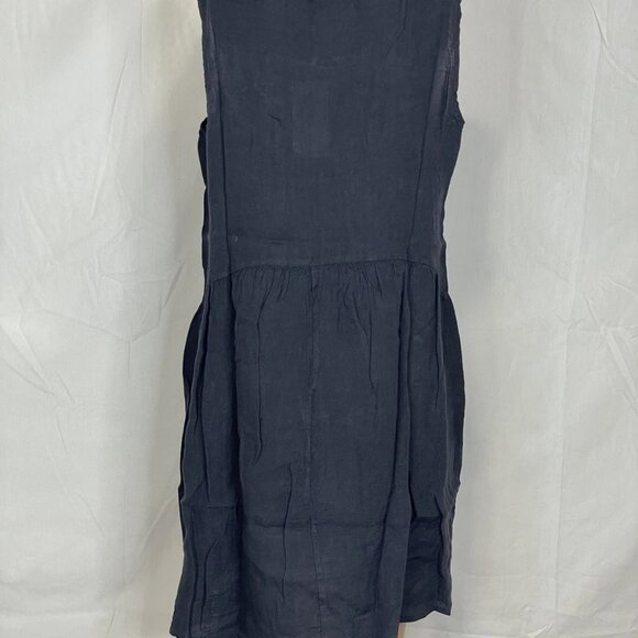 NEW SPLENDID Iris Women’s Linen Babydoll Mini Dress Navy Size S/M - Picture 6 of 6